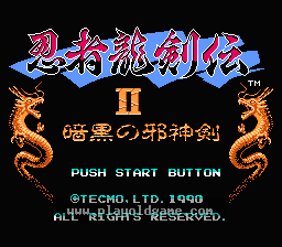 [FC]忍者龙剑传II暗黑剑