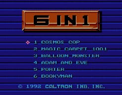 [FC]动作游戏6合1澳洲版合卡