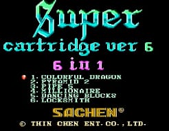 [FC]游戏合卡6超级6合1亚洲版合卡