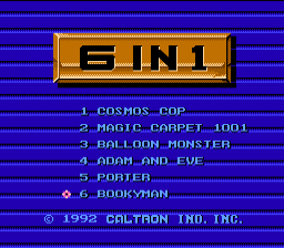 [FC]卡特隆合卡6合1美版合卡