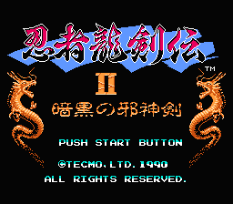 [FC]忍者龙剑传2暗黑之邪神剑欧版动作