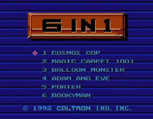 [FC]动作游戏6合1澳洲版合卡
