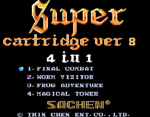 [FC]游戏合卡8超级4合1亚洲版合卡