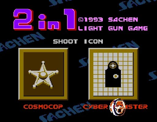 [FC]枪卡游戏2合1亚洲版光线枪射击1